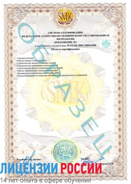 Образец сертификата соответствия (приложение) Елабуга Сертификат OHSAS 18001